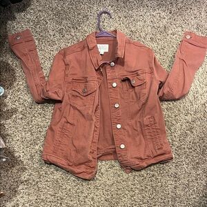 Market & Spruce Rust Jean Jacket